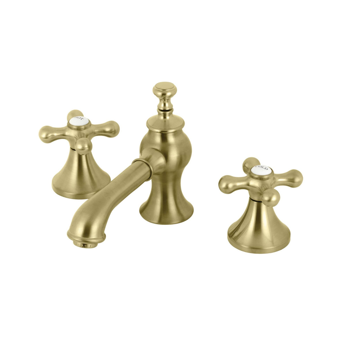 Vintage 8 in. Widespread Bathroom Faucet Brushed Brass T813753