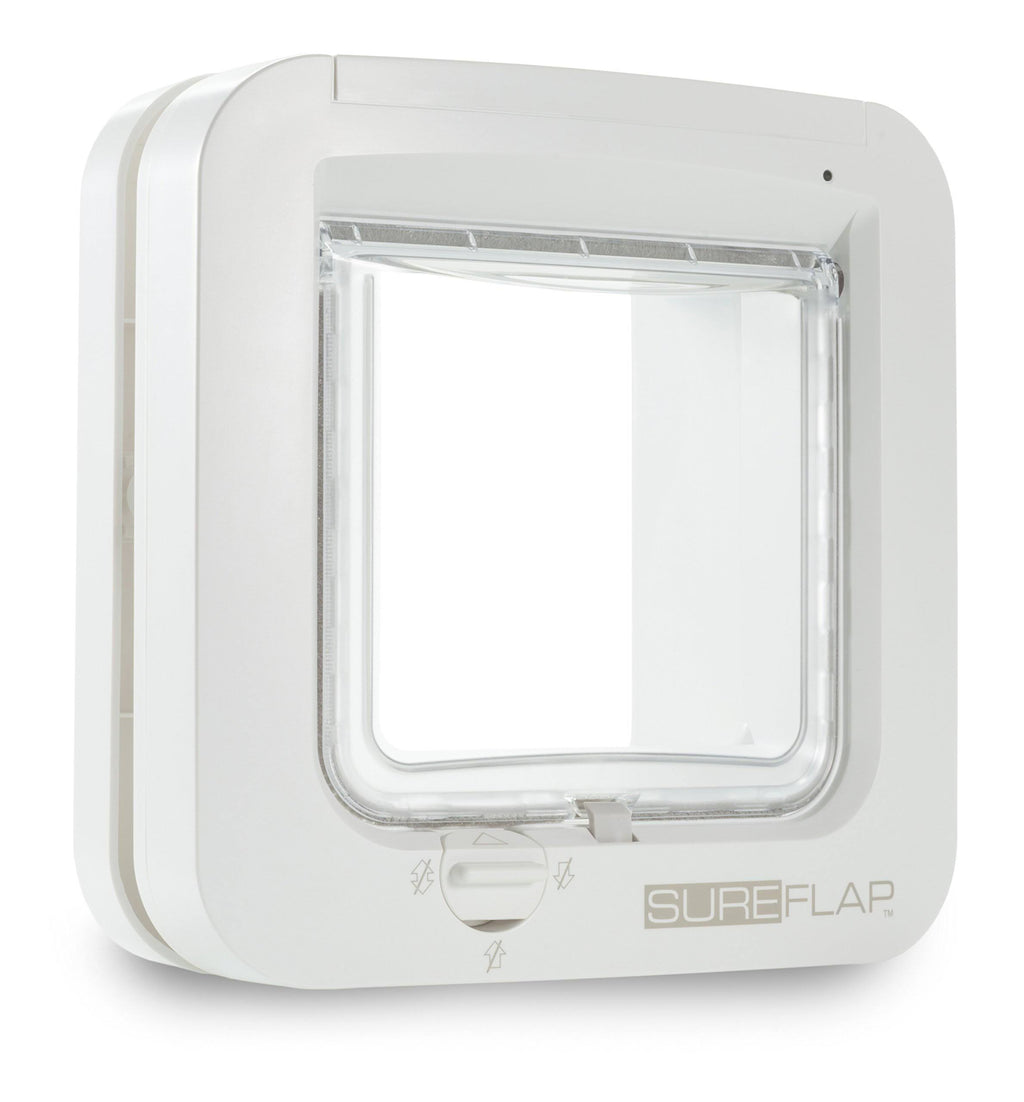 White Microchip Cat Flap S66925