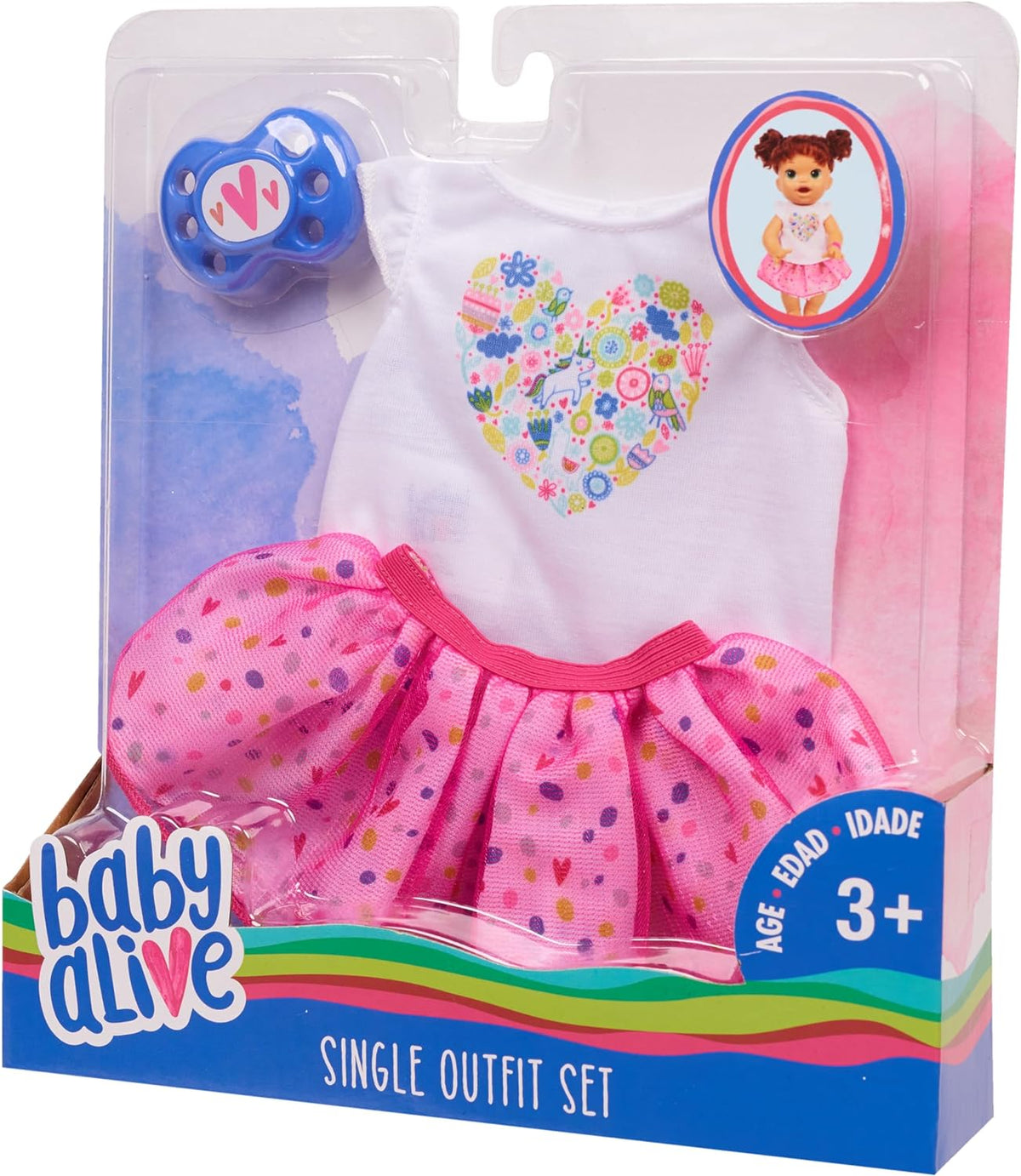 White Tee Pink Tutu Outfit Set Q711
