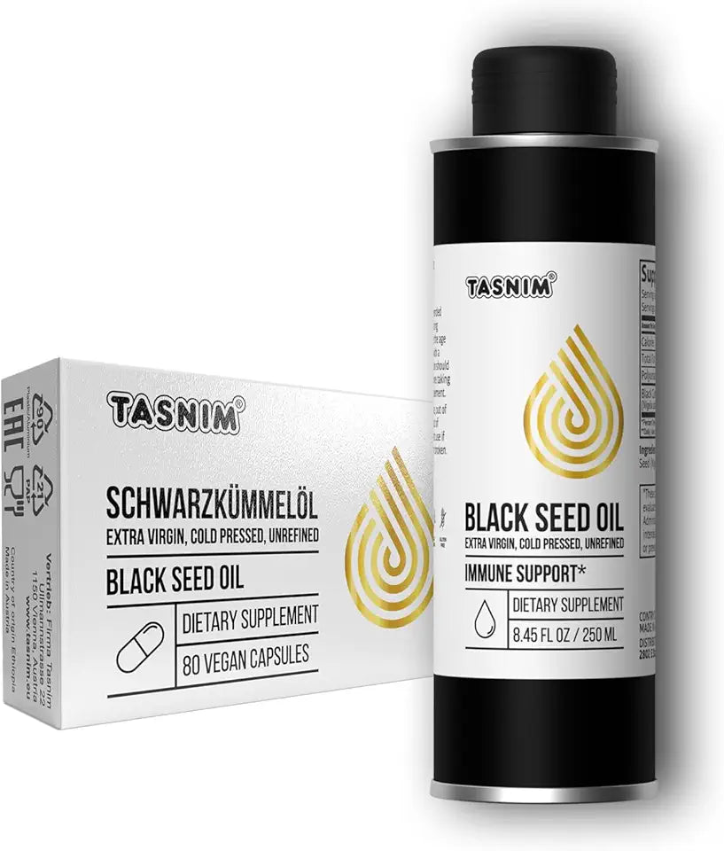 BlackSeed Oil 8.45 Oz with Vegan Capsules X1701