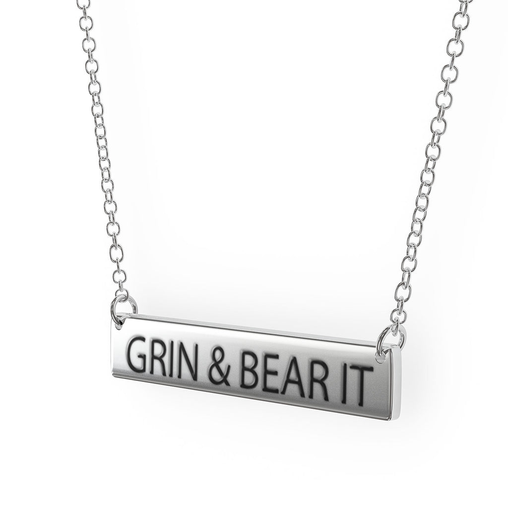 Sterling Silver Bar Pendant Necklace G514133