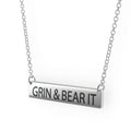 Sterling Silver Bar Pendant Necklace G514133