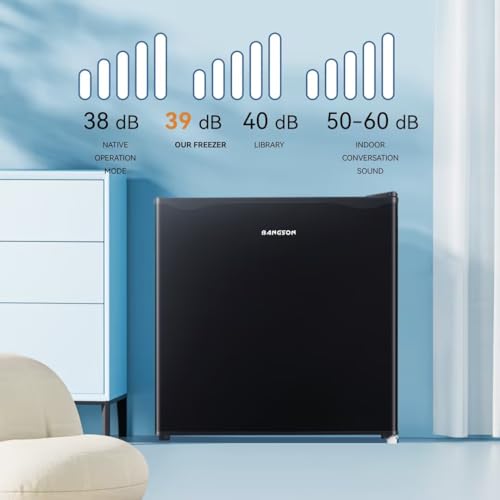 1.1 Cu.ft Black Compact Upright Freezer with Removable Shelf U850978