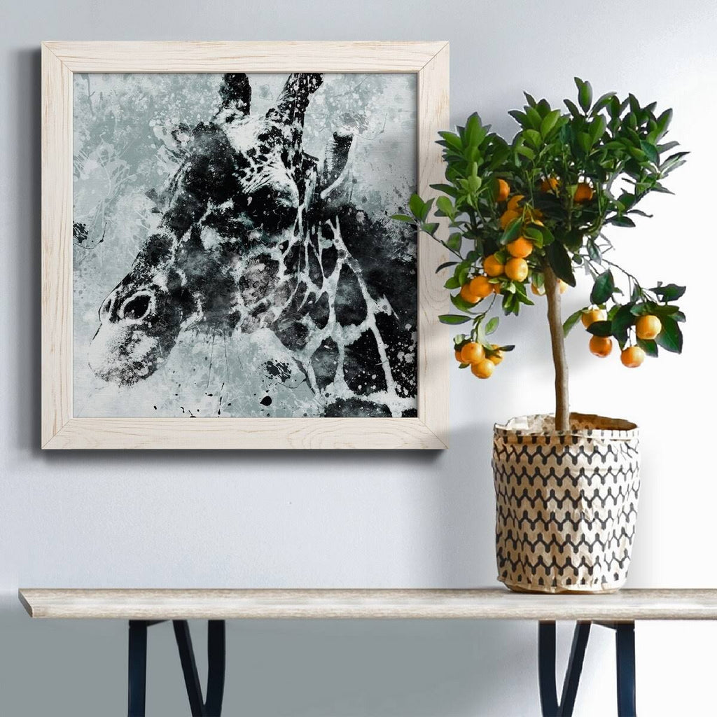 White Framed Canvas 24x24 A3480