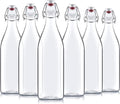 Clear Glass Swing Top Bottles 6 Pack 1 Liter N28929