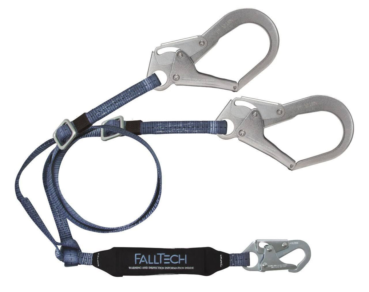 Double Shock Absorbing Lanyard with Rebar Hooks M48039