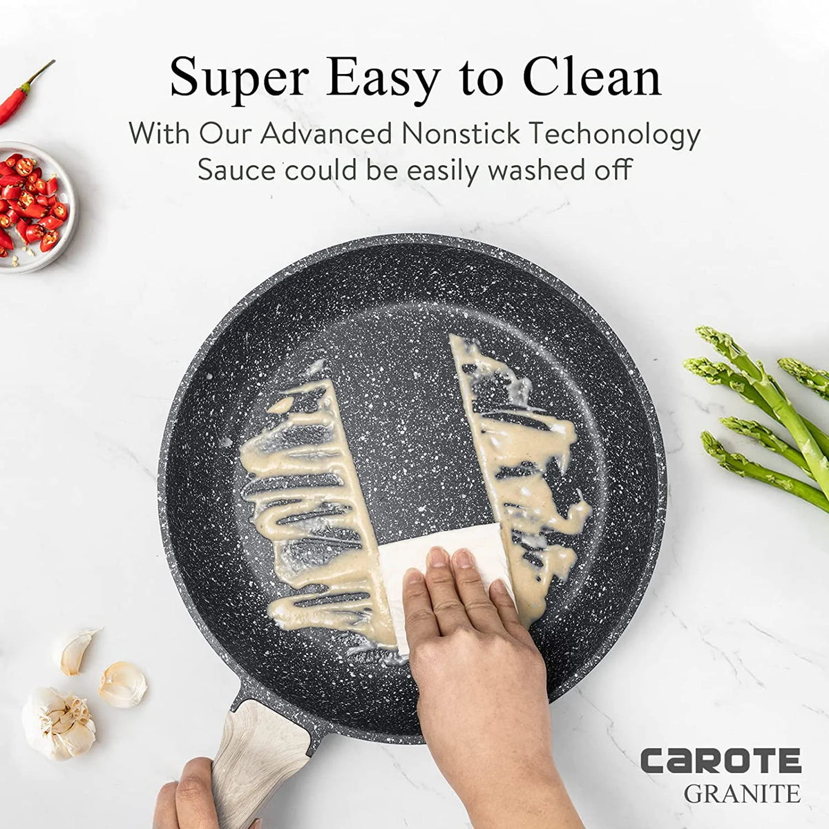 10 Pcs Nonstick Granite Stone Cookware Set Y787
