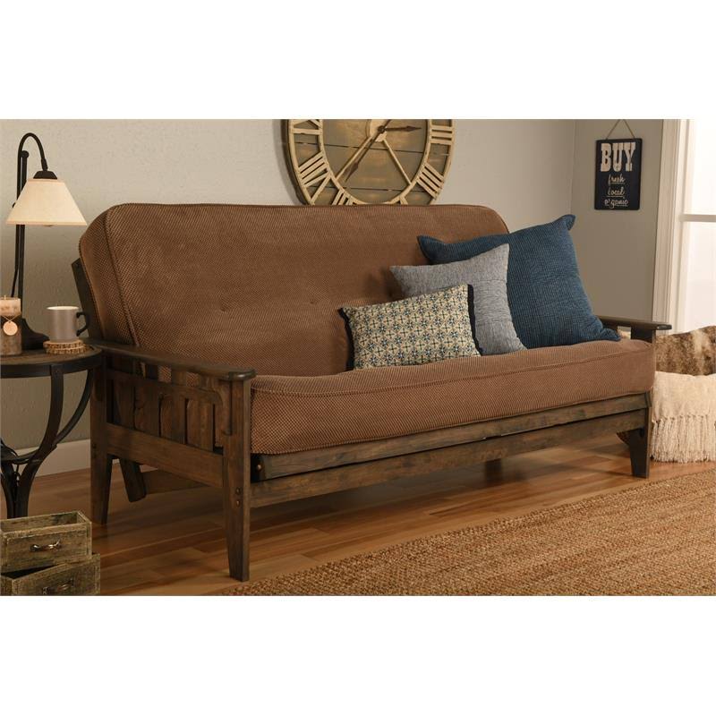 Brown Rustic Walnut Finish Mattress A1812